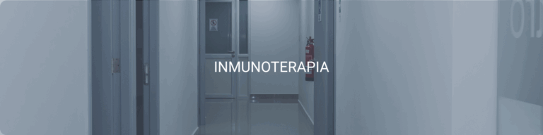 Pasillo clínico de Oncocentro representando el área de inmunoterapia