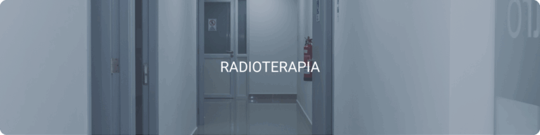 Pasillo clínico del área de radioterapia en Oncocentro