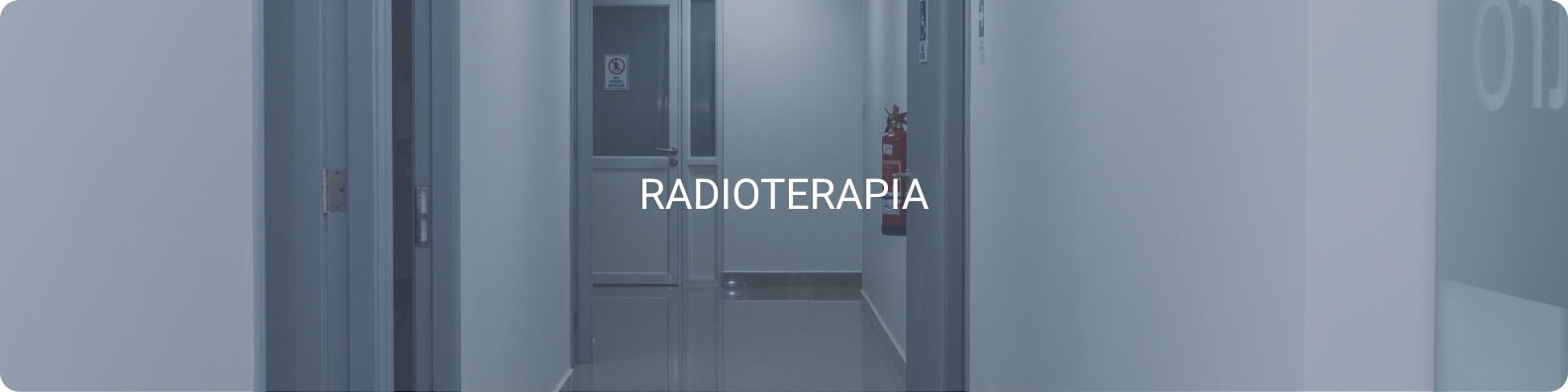 Pasillo clínico del área de radioterapia en Oncocentro